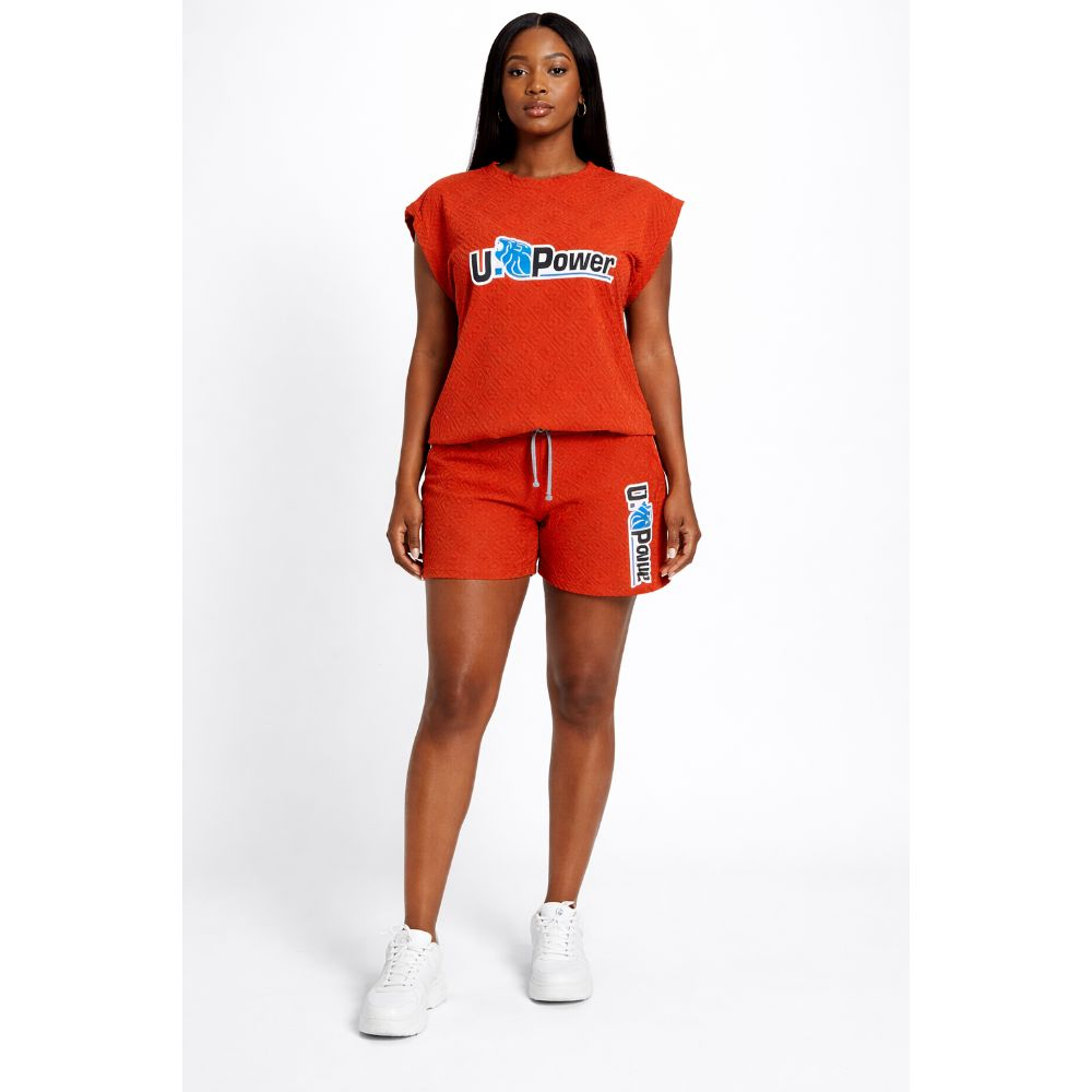 Textured Short Sleeve Top and Shorts Set